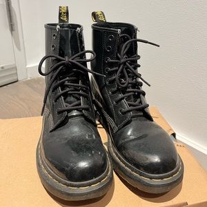 Doc Martens Patent Black Leather - Preloved!